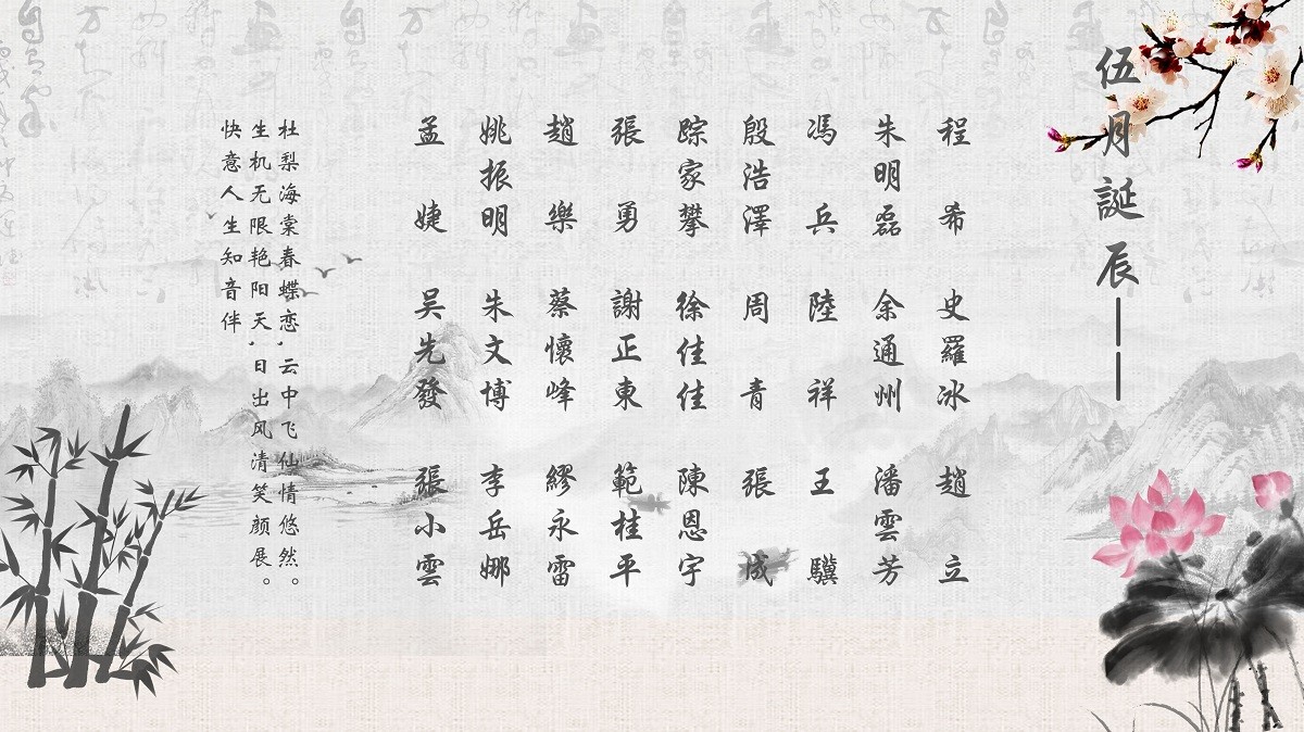 【生日祝?！抗ё?5月生日的員工生日快樂！
